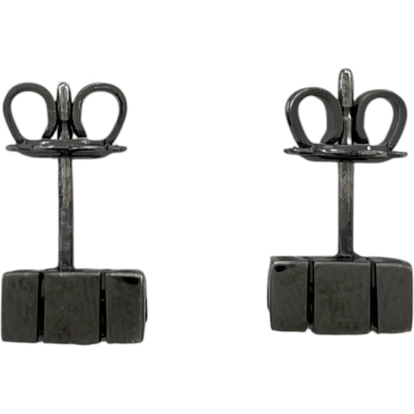 ダミアーニ DAMIANI ベルエポックスクエアピアス ホワイトゴールド 750 ブラックダイヤモンド ジュエリー