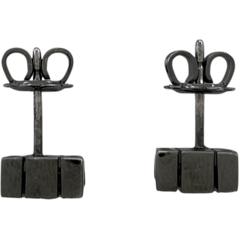 ダミアーニ DAMIANI ベルエポックスクエアピアス ホワイトゴールド 750 ブラックダイヤモンド ジュエリー