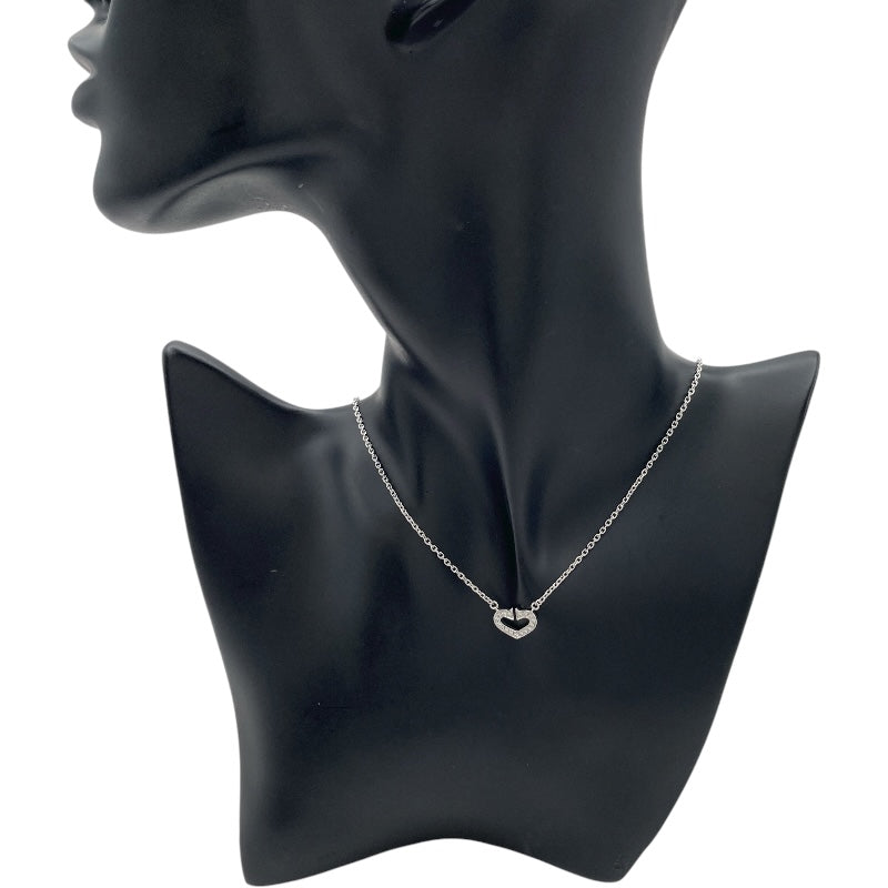 カルティエ Cartier Cハートネックレス ホワイトゴールド Au750 ダイヤモンド ジュエリー