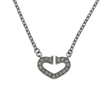 カルティエ Cartier Cハートネックレス ホワイトゴールド Au750 ダイヤモンド ジュエリー