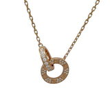 カルティエ Cartier ラブサークルネックレス ピンクゴールド 750 ダイヤモンド　 ジュエリー