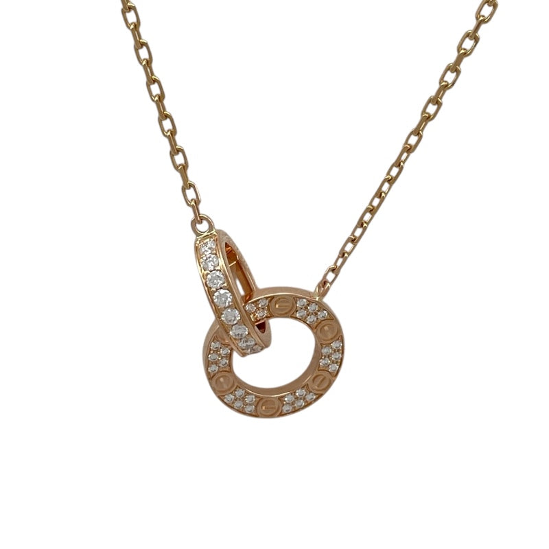カルティエ Cartier ラブサークルネックレス ピンクゴールド 750 ダイヤモンド　 ジュエリー