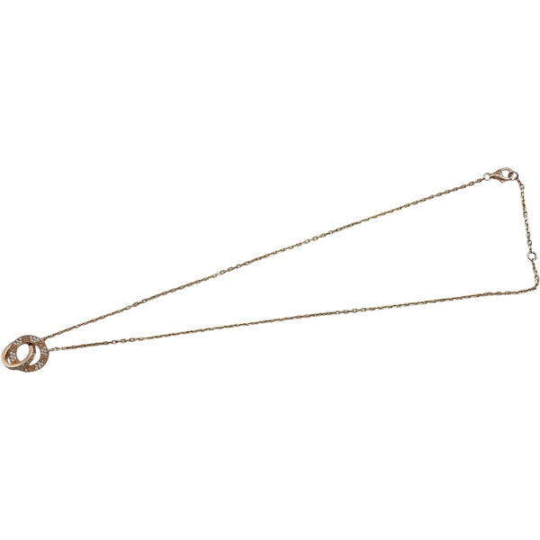 カルティエ Cartier ラブサークルネックレス ピンクゴールド 750 ダイヤモンド　 ジュエリー
