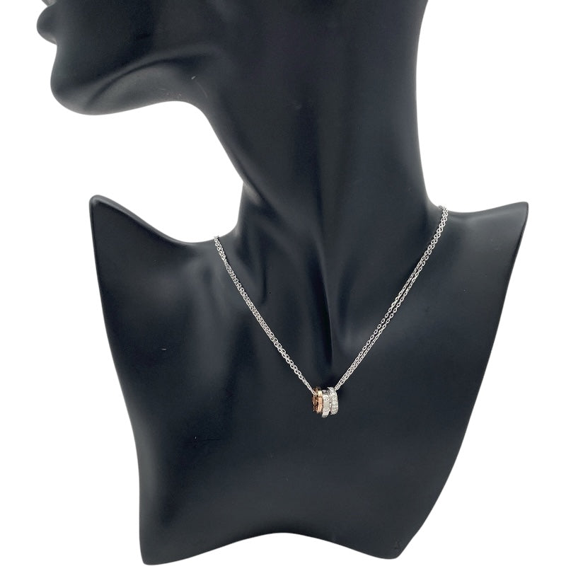 カルティエ Cartier ラブスリーフープネックレス ホワイトゴールドxピンクゴールド 750 ダイヤモンド ジュエリー