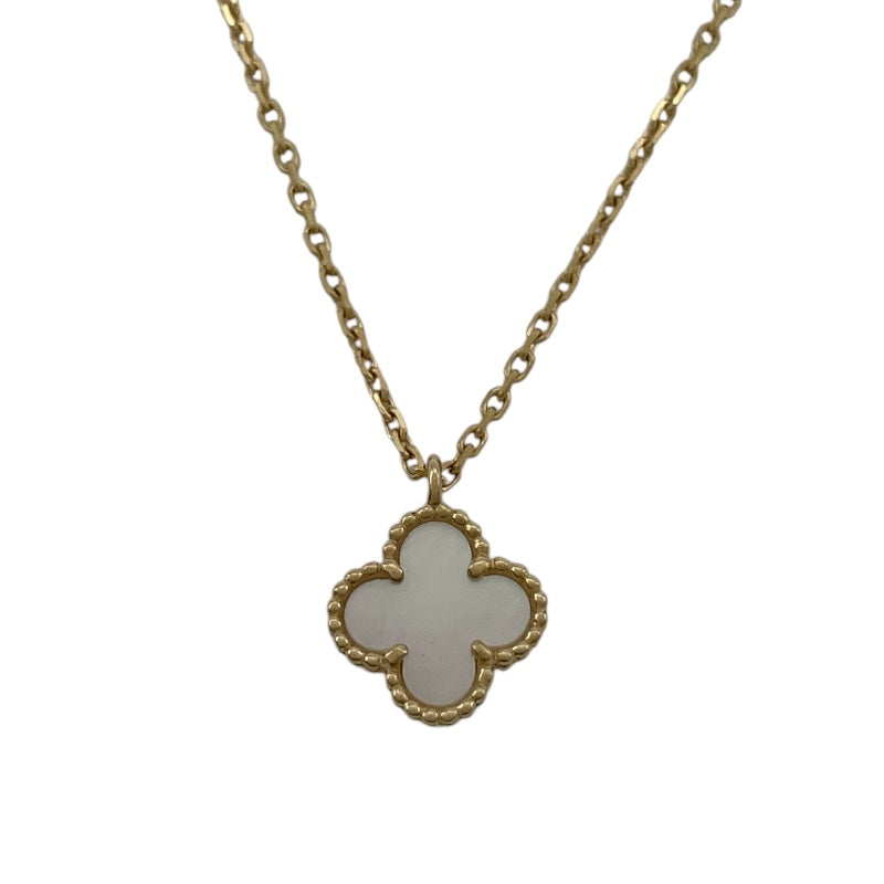 ヴァンクリーフ＆アーペル Van Cleef & Arpels スウィートアルハンブラネックレス ゴールド Au750 マザーオブパール ジュエリー