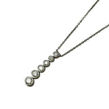 ティファニー TIFFANY＆CO ジャズドロップネックレス プラチナ Pt950 ダイヤモンド ジュエリー