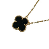 ヴァンクリーフ＆アーペル Van Cleef & Arpels ヴィンテージアルハンブラネックレス ゴールド Au750 オニキス ジュエリー