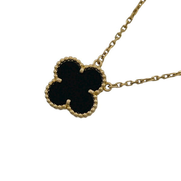ヴァンクリーフ＆アーペル Van Cleef & Arpels ヴィンテージアルハンブラネックレス ゴールド Au750 オニキス ジュエリー