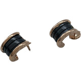 ブルガリ BVLGARI ビーゼロワンピアス ピンクゴールド Au750 ブラックセラミック ジュエリー