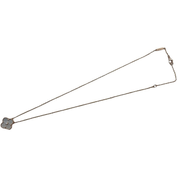 ヴァンクリーフ＆アーペル Van Cleef & Arpels ヴィンテージアルハンブラネックレス ピンクゴールド Au750 マザーオブパール ジュエリー