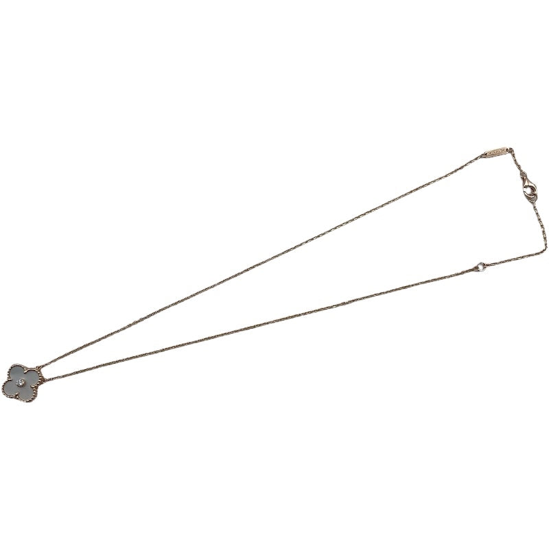 ヴァンクリーフ＆アーペル Van Cleef & Arpels ヴィンテージアルハンブラネックレス ピンクゴールド Au750 マザーオブパール ジュエリー