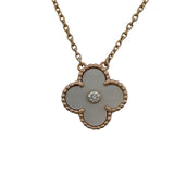 ヴァンクリーフ＆アーペル Van Cleef & Arpels ヴィンテージアルハンブラネックレス ピンクゴールド Au750 マザーオブパール ジュエリー