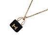 エルメス HERMES コンスタンスネックレス ピンクゴールド Au750 ブラックジェイド ジュエリー