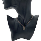 エルメス HERMES コンスタンスネックレス ピンクゴールド Au750 ブラックジェイド ジュエリー