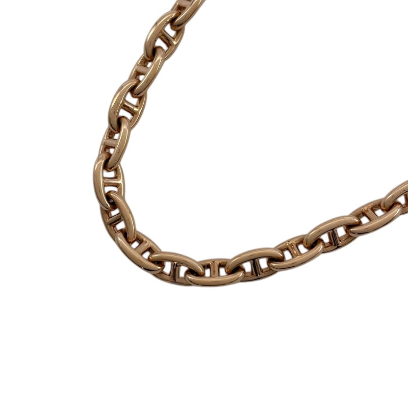 エルメス HERMES シェーヌダンクルネックレスTPM 62コマ ピンクゴールド Au750 ジュエリー