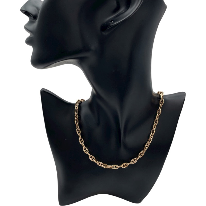 エルメス HERMES シェーヌダンクルネックレスTPM 62コマ ピンクゴールド Au750 ジュエリー