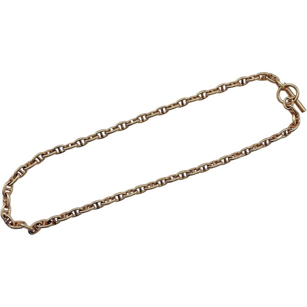 エルメス HERMES シェーヌダンクルネックレスTPM 62コマ ピンクゴールド Au750 ジュエリー