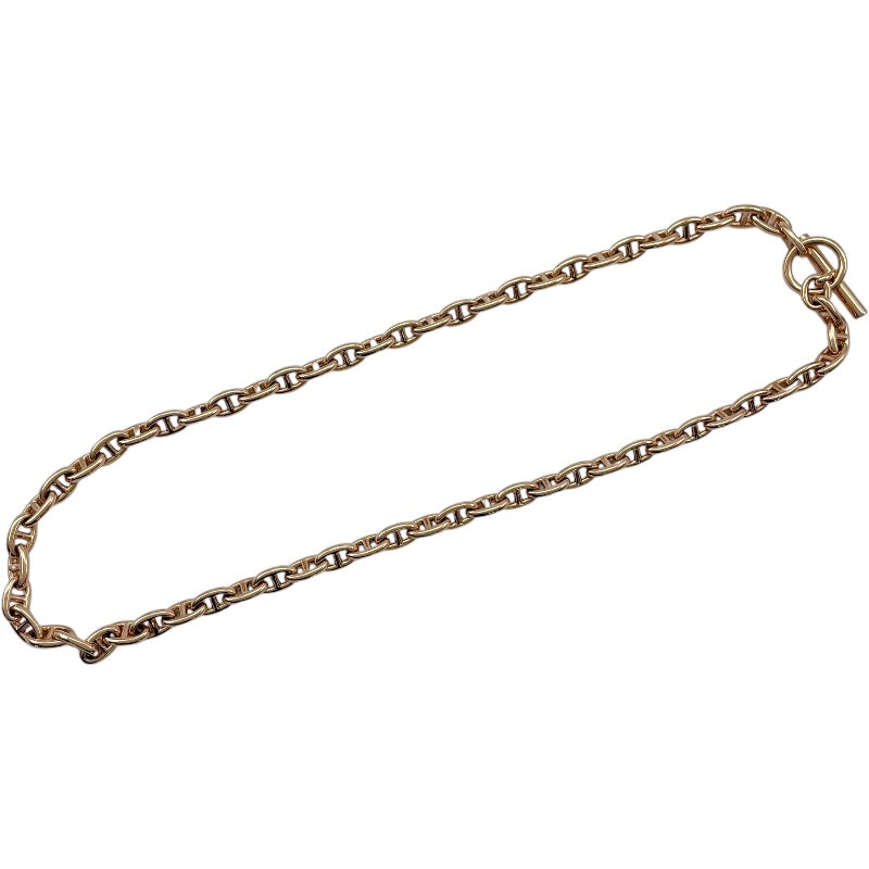 エルメス HERMES シェーヌダンクルネックレスTPM 62コマ ピンクゴールド Au750 ジュエリー