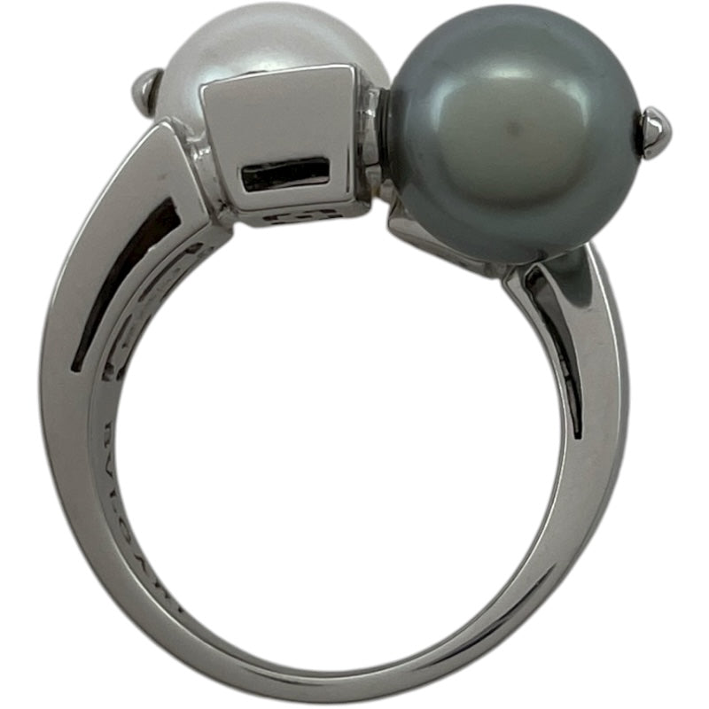 ブルガリ BVLGARI ルチアリング ホワイトゴールド 750 パール ジュエリー