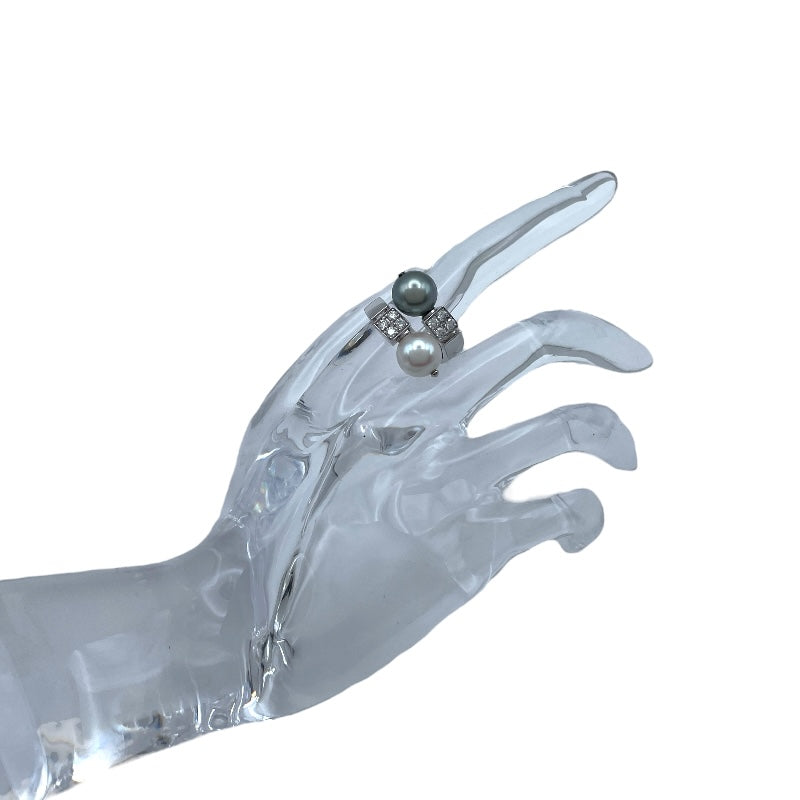 ブルガリ BVLGARI ルチアリング ホワイトゴールド 750 パール ジュエリー