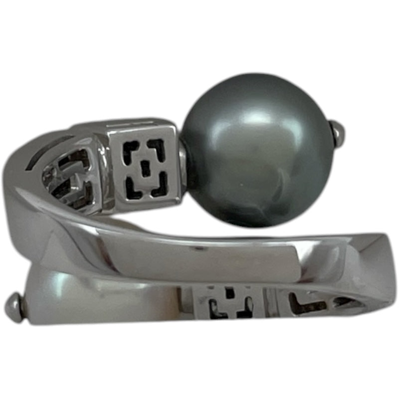 ブルガリ BVLGARI ルチアリング ホワイトゴールド 750 パール ジュエリー