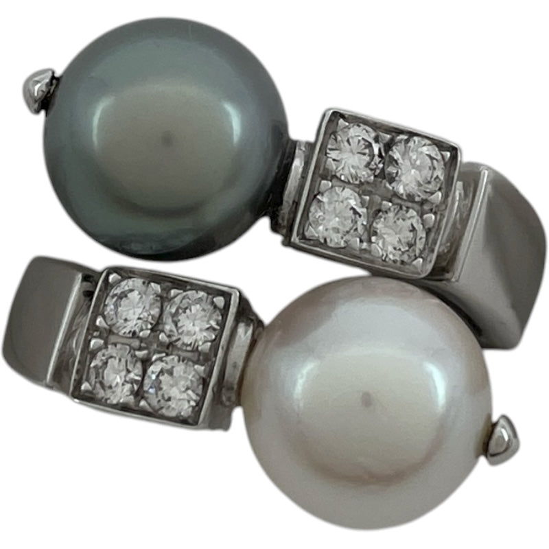 ブルガリ BVLGARI ルチアリング ホワイトゴールド 750 パール ジュエリー