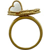 ヴァンクリーフ＆アーペル Van Cleef & Arpels スウィートハートリング ゴールド Au750 マザー オブ パール ダイヤモンド ジュエリー