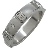 ハリーウィンストン HARRY WINSTON HWロゴバンドリング ホワイトゴールド Au750 ダイヤモンド ジュエリー