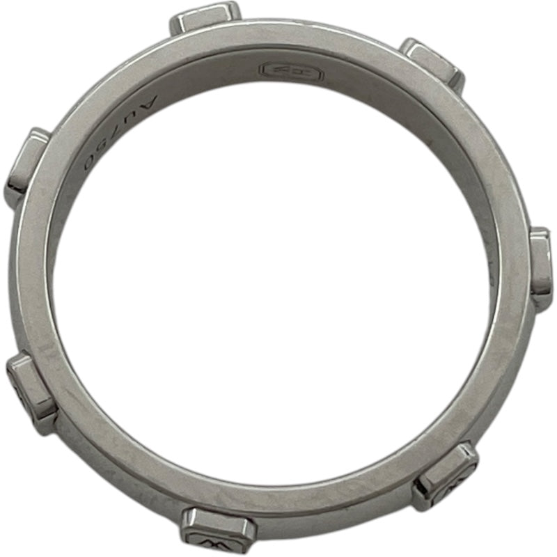 ハリーウィンストン HARRY WINSTON HWロゴバンドリング ホワイトゴールド Au750 ダイヤモンド ジュエリー