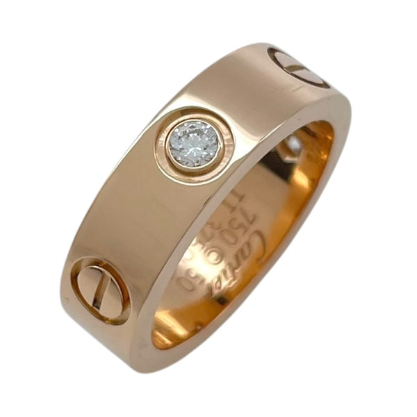 カルティエ Cartier ラブリング 3PD ピンクゴールド 750 ダイヤモンド ジュエリー