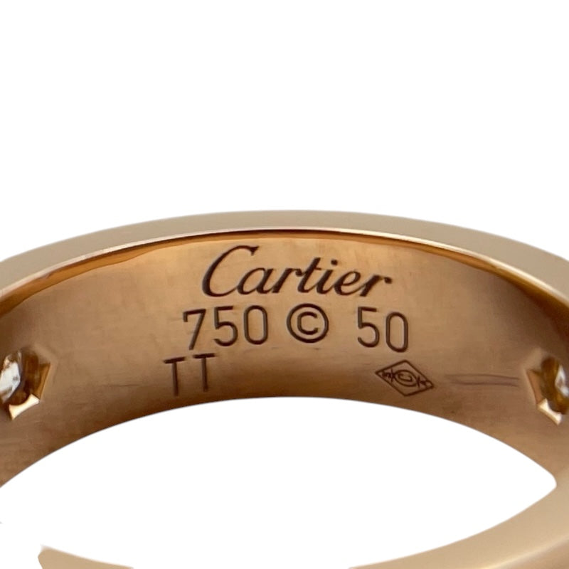 カルティエ Cartier ラブリング 3PD ピンクゴールド 750 ダイヤモンド ジュエリー
