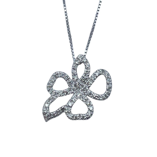 グッチ GUCCI フローラネックレス ホワイトゴールド 750 ジュエリー