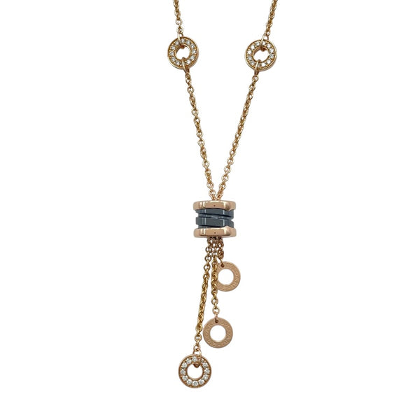 ブルガリ BVLGARI エレメントネックレス ピンクゴールド Au750 ジュエリー