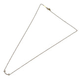 ティファニー TIFFANY＆CO Tスマイルネックレスミニ ピンクゴールド Au750 ジュエリー