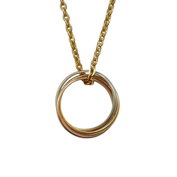 カルティエ Cartier ベビートリニティネックレス ゴールド 750 ダイヤモンド ジュエリー