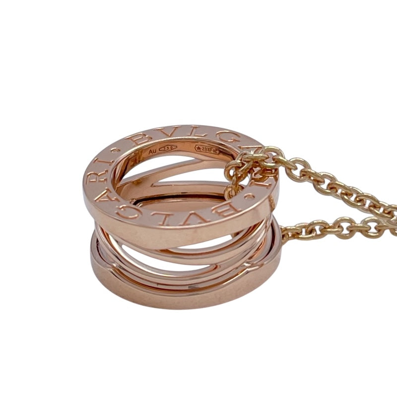 ブルガリ BVLGARI ビーゼロワンレジェンドネックレス ピンクゴールド Au750 ジュエリー