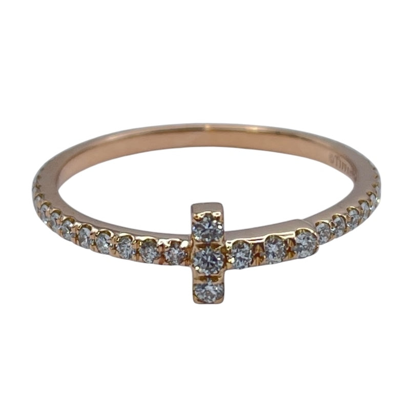 ティファニー TIFFANY＆CO Tワイヤーバンドリング ピンクゴールド Au750 ジュエリー