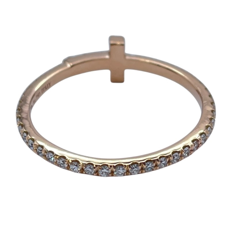 ティファニー TIFFANY＆CO Tワイヤーバンドリング ピンクゴールド Au750 ジュエリー