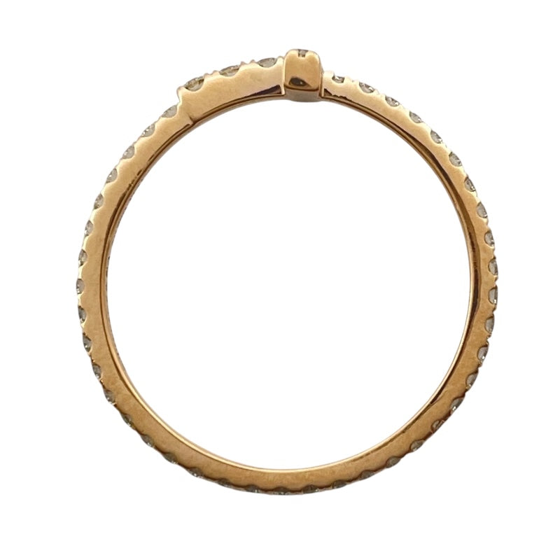 ティファニー TIFFANY＆CO Tワイヤーバンドリング ピンクゴールド Au750 ジュエリー