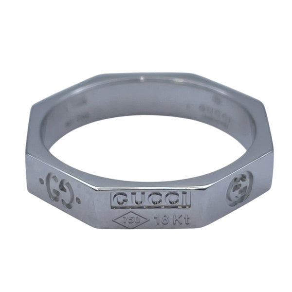 グッチ GUCCI リング ホワイトゴールド Au750 ジュエリー