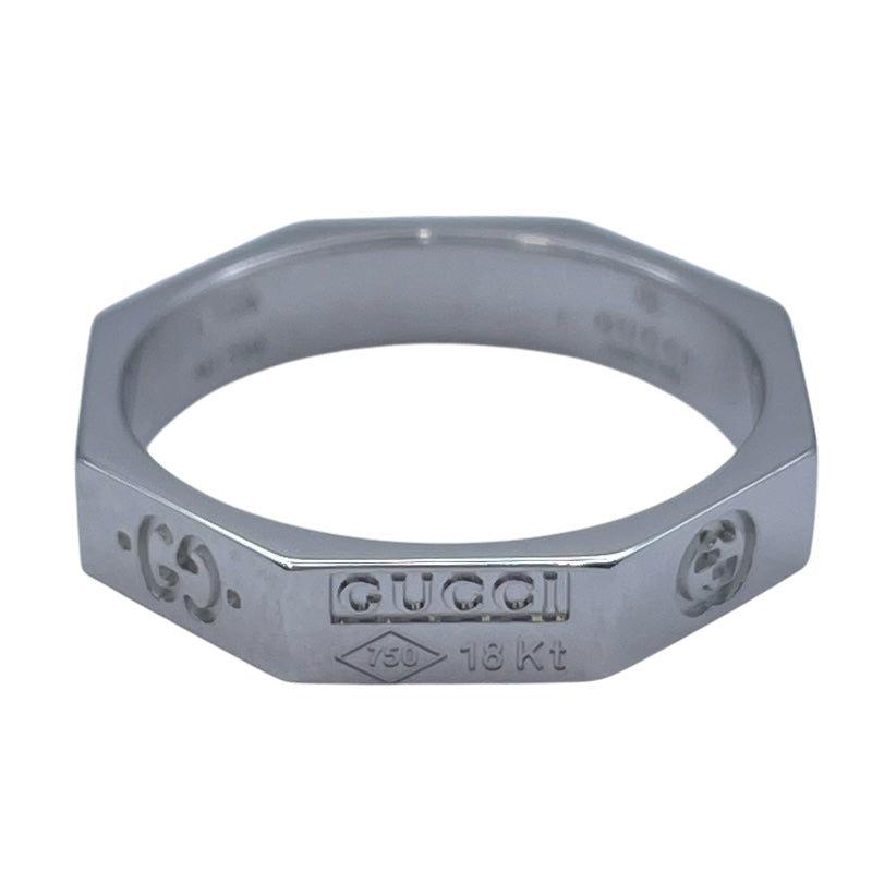 グッチ GUCCI リング ホワイトゴールド Au750 ジュエリー