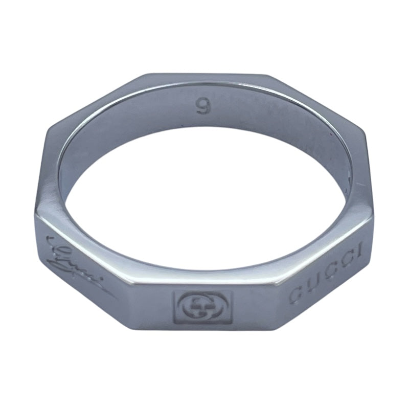 グッチ GUCCI リング ホワイトゴールド Au750 ジュエリー