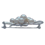 ミキモト MIKIMOTO ブローチ ホワイトゴールド K14WG ジュエリー