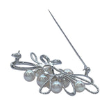 ミキモト MIKIMOTO ブローチ ホワイトゴールド K14WG ジュエリー