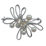 ミキモト MIKIMOTO ブローチ ホワイトゴールド K14WG ジュエリー