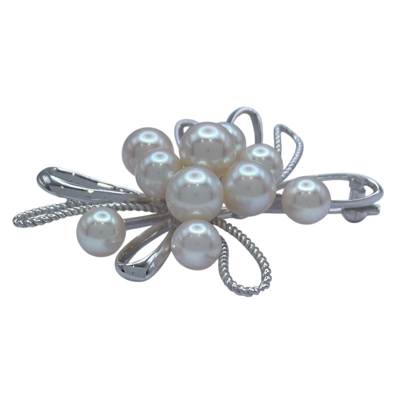 ミキモト MIKIMOTO ブローチ ホワイトゴールド K14WG ジュエリー