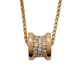 ブルガリ BVLGARI エレメントネックレス ピンクゴールド Au750 ジュエリー