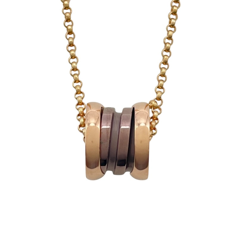 ブルガリ BVLGARI ビーゼロワンエレメントネックレス ピンクゴールド Au750 ジュエリー