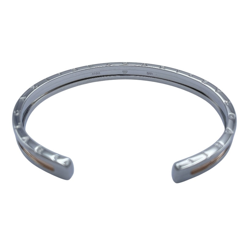 ブルガリ BVLGARI ビーゼロワンオープンブレスSM ピンクゴールドxステンレススチール K18SS ジュエリー