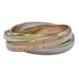 カルティエ Cartier トリニティリング ゴールドxピンクゴールドxホワイトゴールド 750 ジュエリー